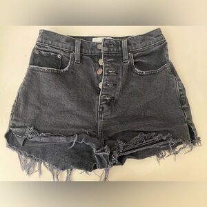 Abercrombie & Fitch Women's Black Denim Shorts